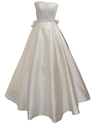 A-line Sweetheart Satin Wedding Dress 