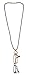 Calabria Giorgio Fedon Braid Brown Leather/Gold La.Loop Eyeglass/Sunglass Necklace 26