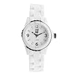 Roxy W207BR 57T - Reloj anal�gico de mujer de cuarzo con correa de pl�stico blanco