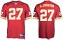 Larry Johnson Kansas City Chiefs #27 Authentic Reebok NFL Football Jersey (Scarlet)