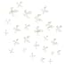 Umbra Wallflower Wall Décor, Set of 25, White
