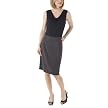 Mossimo® Black: 2-in-1 Cowl Neck Dress - Ebony/ Gray