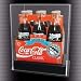 Six Pack Soda Bottle Display Case with Engraved NFL Team Logo