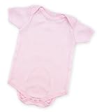 100% Organic Infant One Piece Bodysuit, 12-18 Months, Lt. Pink