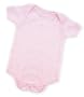 100% Organic Infant One Piece Bodysuit, 12-18 Months, Lt. Pink