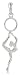 Sterling Silver Flawless Quality Gymnast Pendant, 1 9/16" (40mm) tall