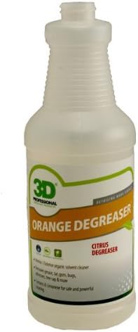 3D Orange Degreaser OSHA Compliant EMPTY Bottle