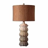 Novara Lamp by Uttermost - Top of base starts out in a distressed a (27354-1)