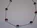 14K White Gold 16 Cable Chain Color-by-the-Yard Necklace, Set with Checker Board Garnet Stones.