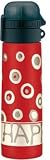 Zoom Produkt-Bild: Alfi 5327684050  Isolier-Trinkflasche isoBottle Be Happy Circles rot 0,5 l