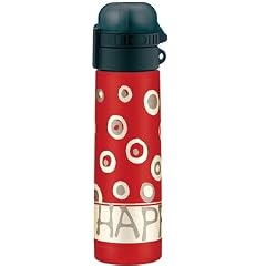 Alfi 5327684050  Isolier-Trinkflasche isoBottle Be Happy Circles rot 0,5 l