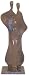 Abstract Family of 3 Bronze Figure