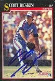 Scott Ruskin, Montreal Expos Autographed Card