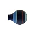 Juvie Blue & Aqua Stripe Finial Set - 2-pc.