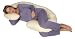 Snoogle Chic Jersey - Snoogle Total Body Pregnancy Pillow with 100% Jersey Cotton Knit Easy on-off Zippered Cover - Sand