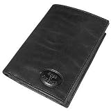Robe di Firenze Men's Breast Coat Leather ID Wallet Black