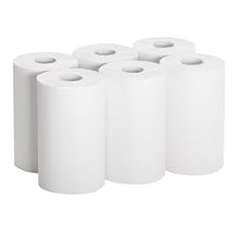 Georgia-Pacific 26610 SofPull Paper Towel Roll, 1-Ply Hardwound, 9" Width x 400' Length, White (Pack of 6)