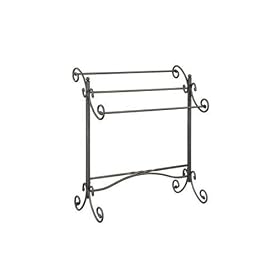 Powell Metal Scroll Blanket Rack