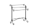 Powell Metal Scroll Blanket Rack