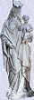 Madonna Mary statue home garden sculpture w baby jesus