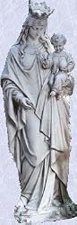 Madonna Mary statue home garden sculpture w baby jesus