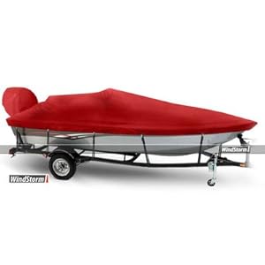 Amazon.com : Aluminum Fishing Boat Cover with High Windshields Color ...