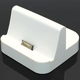 Sync Dock Station Power Charger Cradle Dock Stand Station For Apple iPad 16G 32G 64G(White)