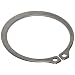 Standard External Retaining Ring, Tapered Section, Axial Assembly, PH15-7 Stainless Steel, Passivated Finish, 5/32" Shaft Diameter, 0.042" Thick, Made in US (Pack of 10)
