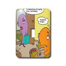 Londons Times Fish Fishing Deep Beneath Cartoons - Fish Divorces Haddock With You - Light Switch Covers - single toggle switch