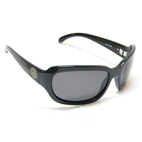 Dirty 8 Sunglasses by Bolle Tease Shiny Black Frame with Polarized TNS Grey Lenses