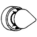 Rubber Door Silencer - Gray Rubber