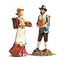 Man And Woman Thanksgving/Autumn Pilgrim Figurines/Statue.Beautiful Holiday Decor