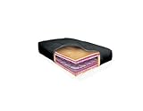 Contour Coil Premier 8000 - Jr. Twin Ottoman, Black