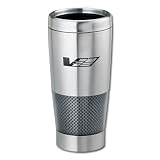 Cadillac Silver V-Series Carbon Fiber Tumbler
