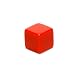 16mm Square-edged Opaque Blank Red 6-sided Dice