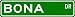 BONA Street Sign ~ Personalized Family Lastname Sign ~ Gameroom, Basement, Garage Sign **