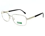 Benetton Eyeglasses frame BE 022 01 Metal - Acetate Silver dark ruthenium - Black