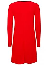 Long Sleeves Crepe/Polyester Little Black Dress 