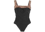 Longitude Sparkle Square Neck Tank Swim Suit