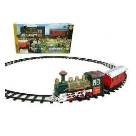 Kids Authority Express Train set, 20pcs Super Long Set W Train Station - Great for Christmas Tree