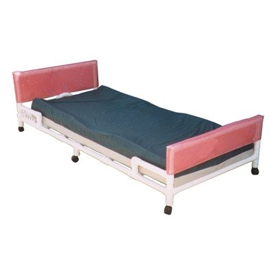 Echo Low Bed Style: Low Bed Elevated Head Section, Color: Forest Green