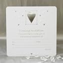 Luxury Wedding Evening Invitations - Pack of 10 - White & Silver