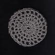 Gray Classic Crocheted Hair Bun Cover- LARGE