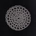 Gray Classic Crocheted Hair Bun Cover- LARGE