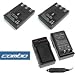 Photo : Combo Set Premium Nb3l, Nb-3l Replacement Lithium-ion Battery -2 Pack + Home Battery Charger with Car Adapter for Canon Digital Camera & Camcorder