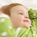 Organics For Kids - Spotty Kimono Romper - Green (0-5 months)