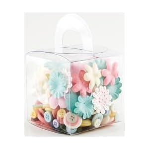 Making-Memories-Lemonade-Blossoms-and-Buttons-160-Pieces-Boxed-40-Paper-20-Felt-Flowers-100-Buttons