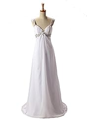 V-neck Chiffon/Satin Open-Back Off the Shoulder Sweetheart Evening Dress 