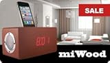 iBRIGHT mini wood ipod dock and alarm clock (iBRIGHT miWood)