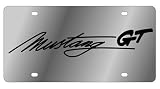 Mustang Script License Plate